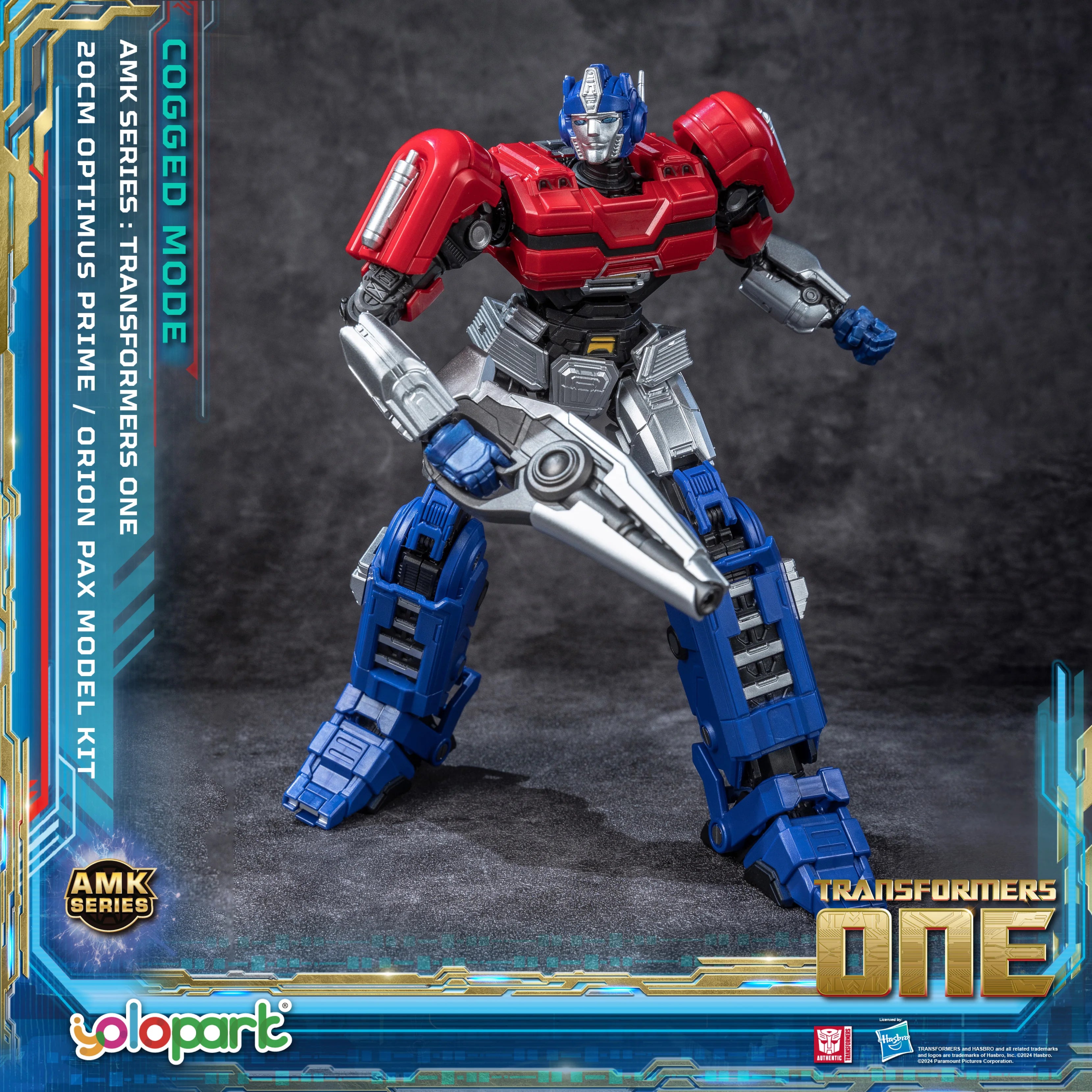 YOLOPARK Transformers Optimus Prime Cogged Mode,7.87 Inch Highly Articulated Transformers One Action Figures