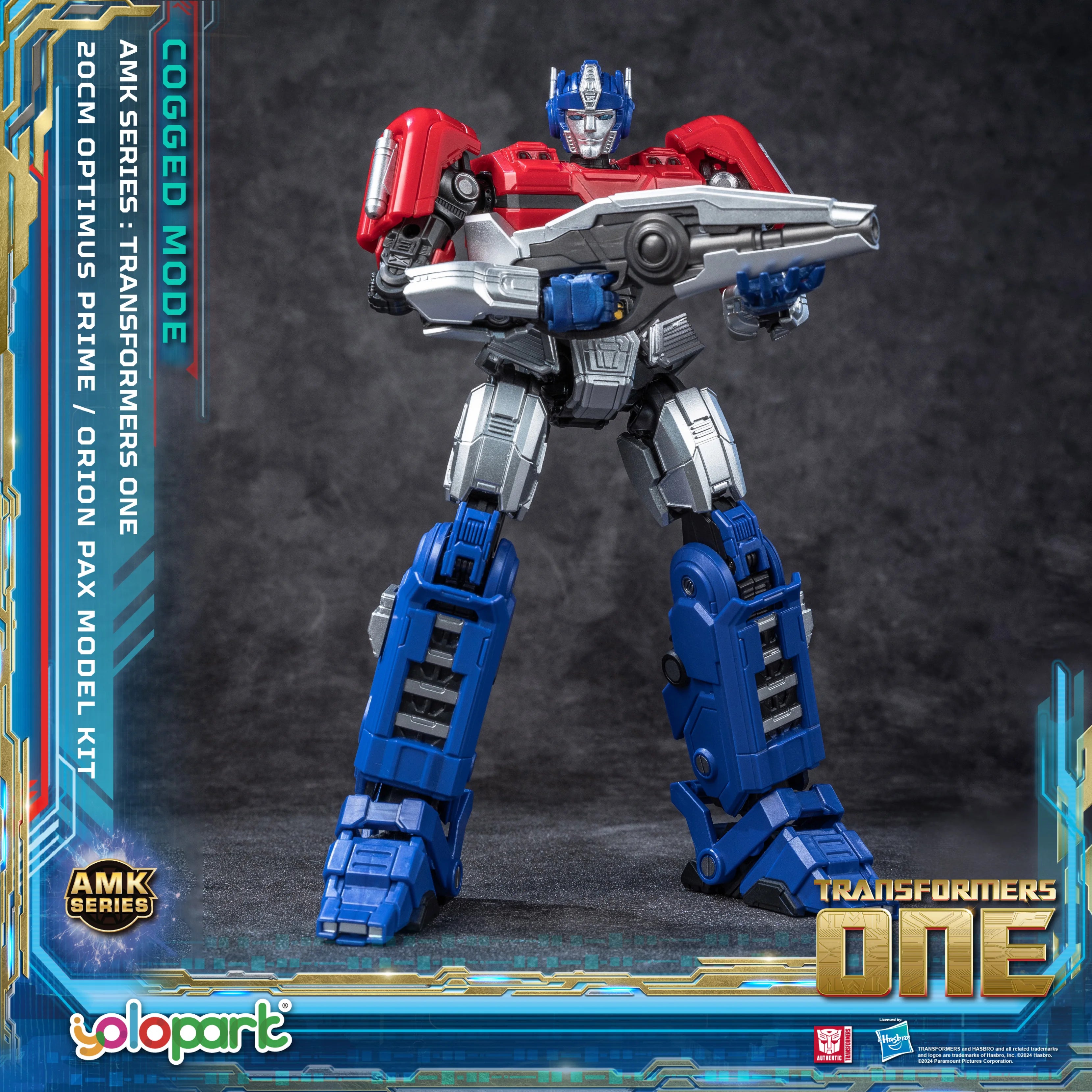 YOLOPARK Transformers Optimus Prime Cogged Mode,7.87 Inch Highly Articulated Transformers One Action Figures