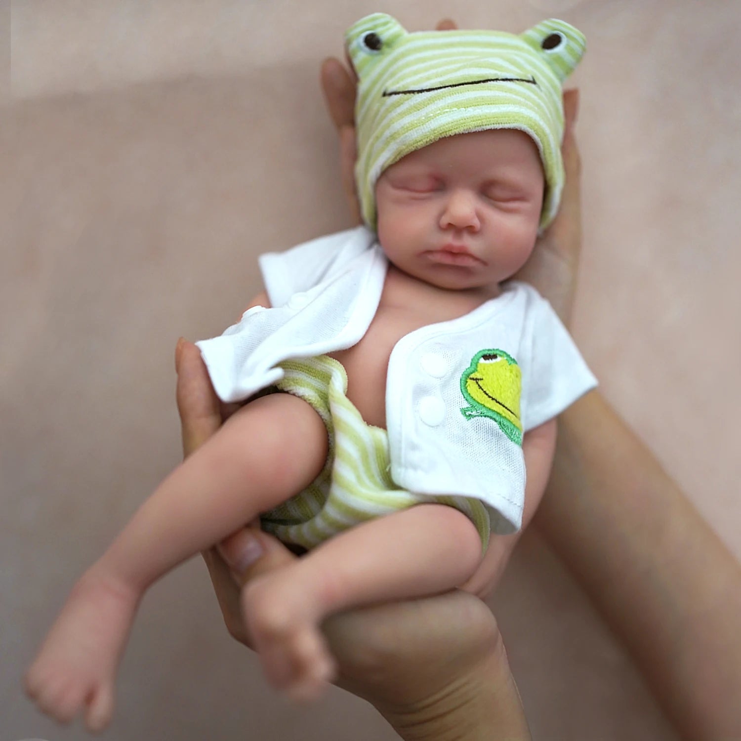 12" Boy Micro Preemie Full Body Silicone Baby Doll Lifelike Mini Reborn Doll Surprice Children Anti-Stress My Melody
