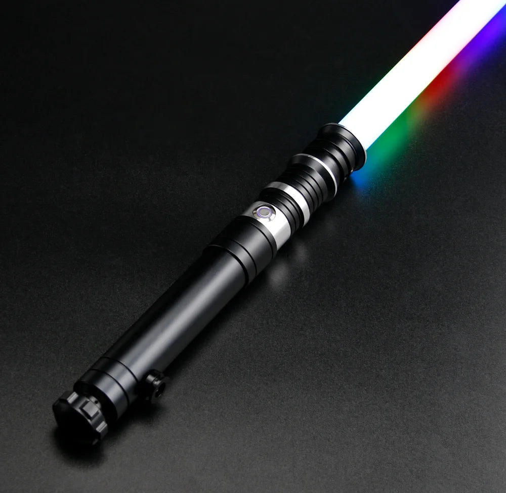 TXQSABER Smooth Swing Lightsaber Metal Hilt Heavy Dueling 12 Colors Changing Blaster Cosplay Bluetooth Laser Sword Kids Toys