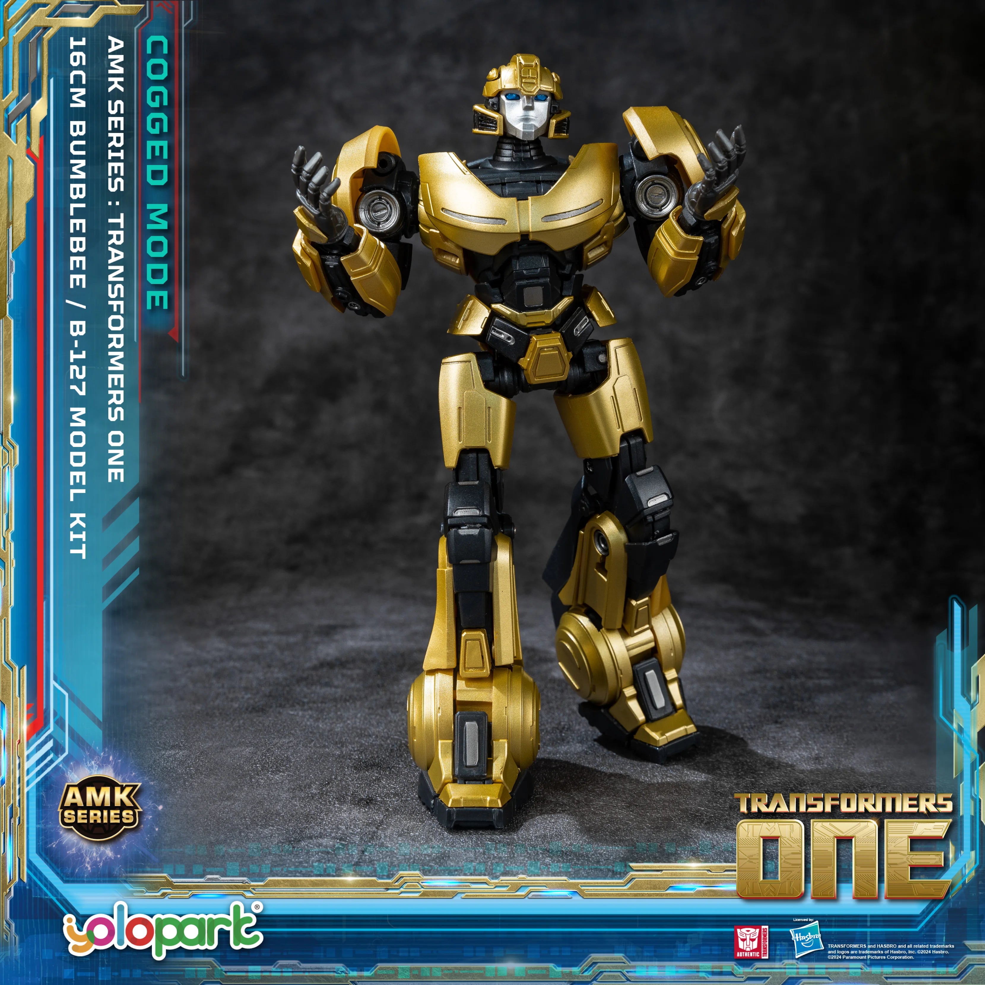 YOLOPARK Bumblebee Transformers Toy Cogged Mode,6.3 Inch Highly Articulated Transformers One Action Figures