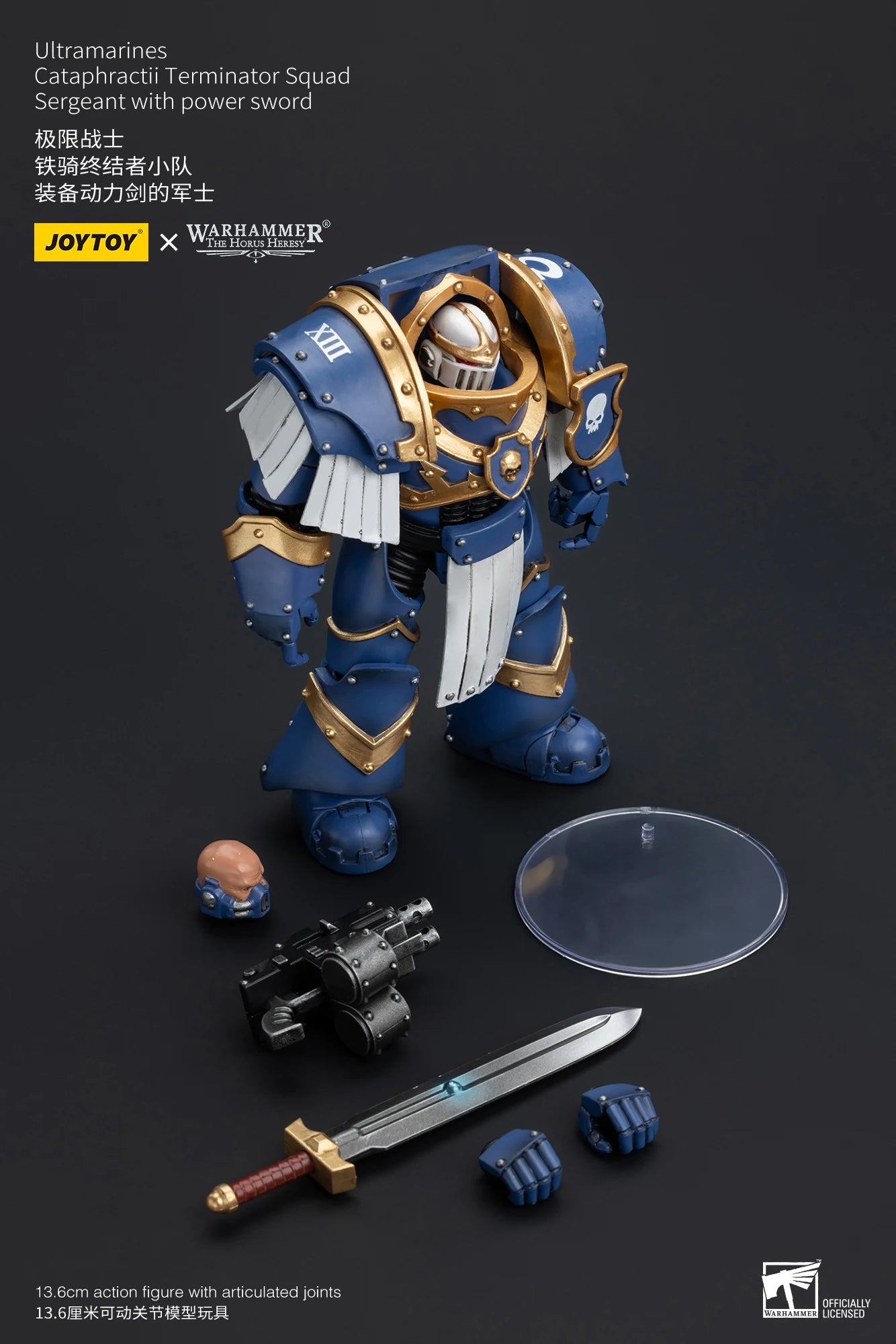 JOYTOY Warhammer 40K 1/18 Action Figure Ultramarines Cataphractii Terminator Squad Anime Figures Toys Model