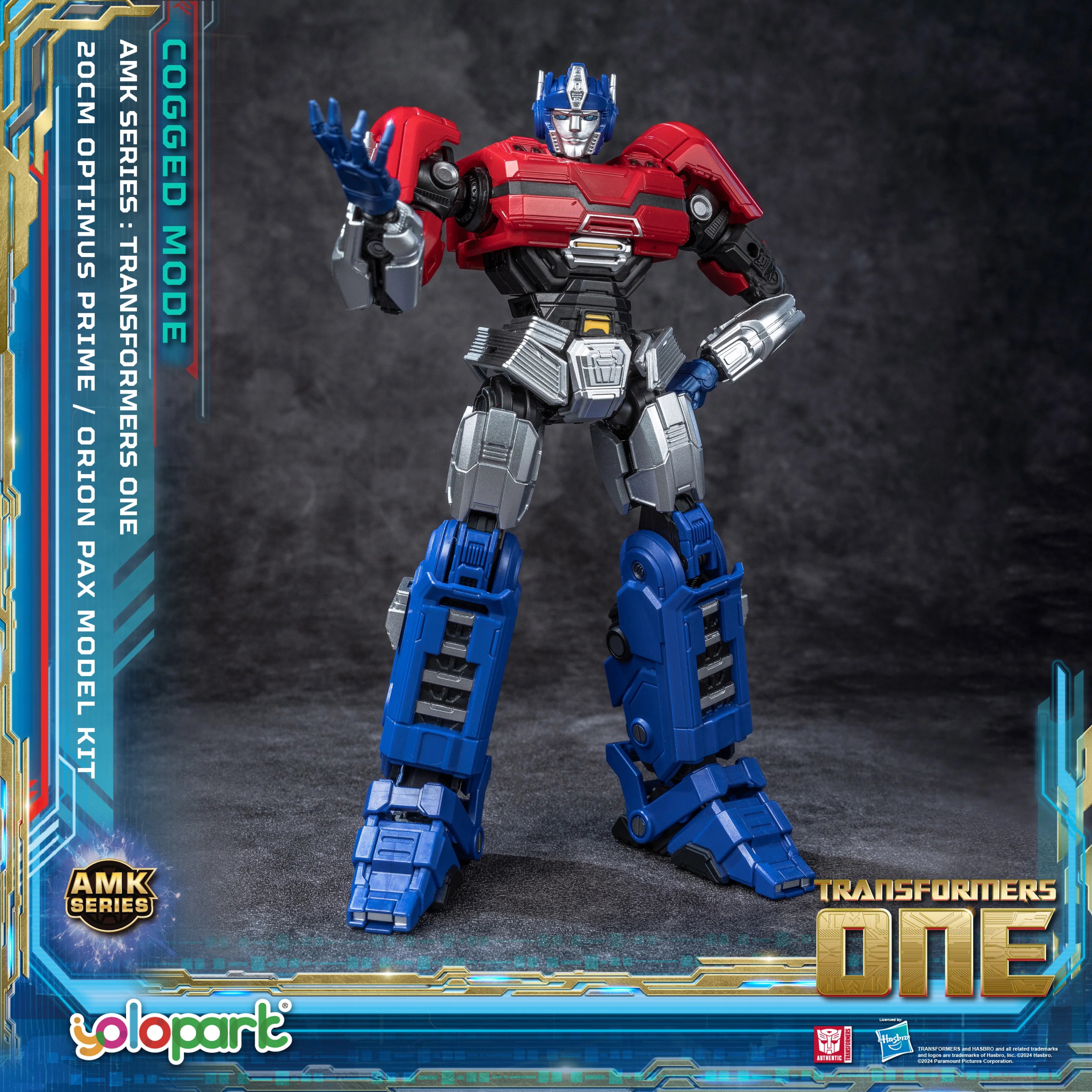 YOLOPARK Transformers Optimus Prime Cogged Mode,7.87 Inch Highly Articulated Transformers One Action Figures