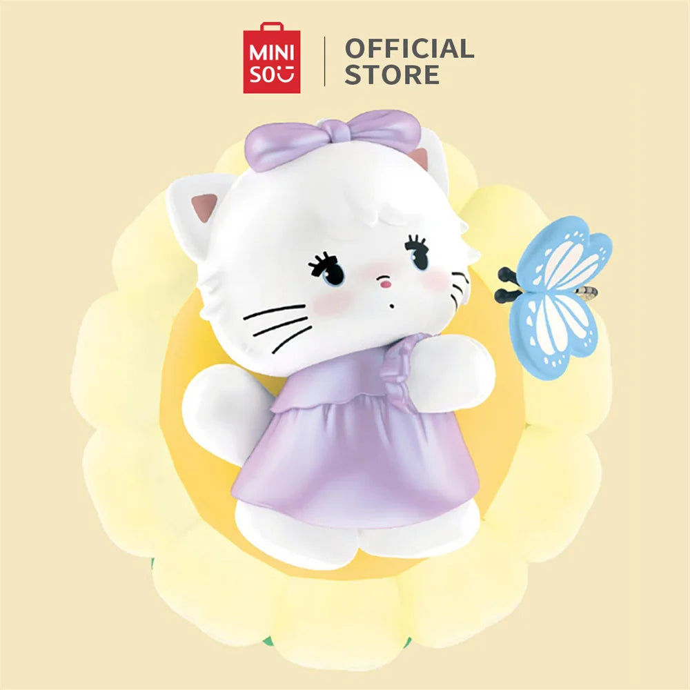 MINISO Mikko Flower Series Blind Box Figure Model Random Design Box Toy Collectible Toy for Home Decor Birthday Gifts