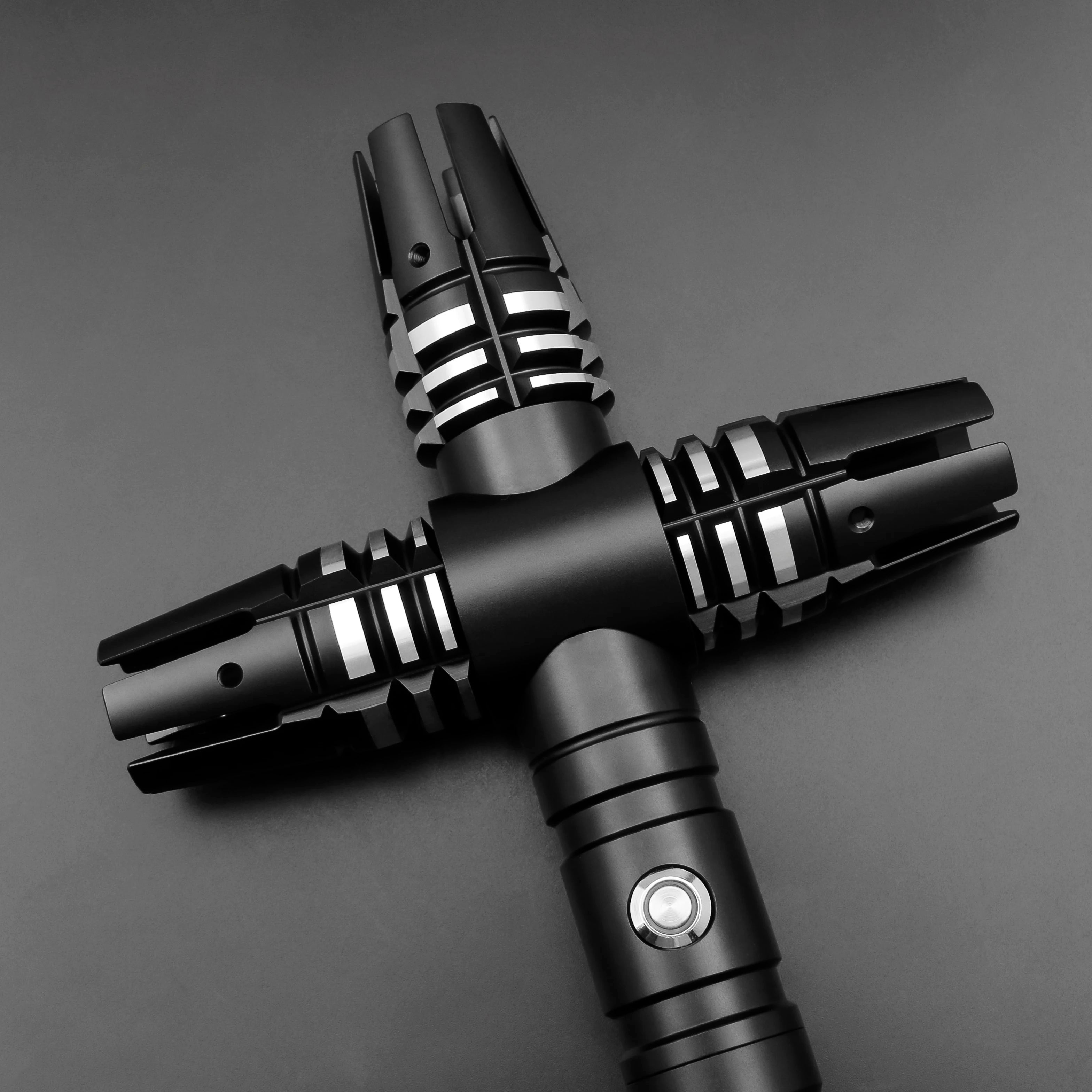 TXQSABER Lightsaber Crossguard Smooth Swing Force Dueling Blade With Metal Hilt Foc Blaster Pulse Dark Cosplay Laser Sword-C02