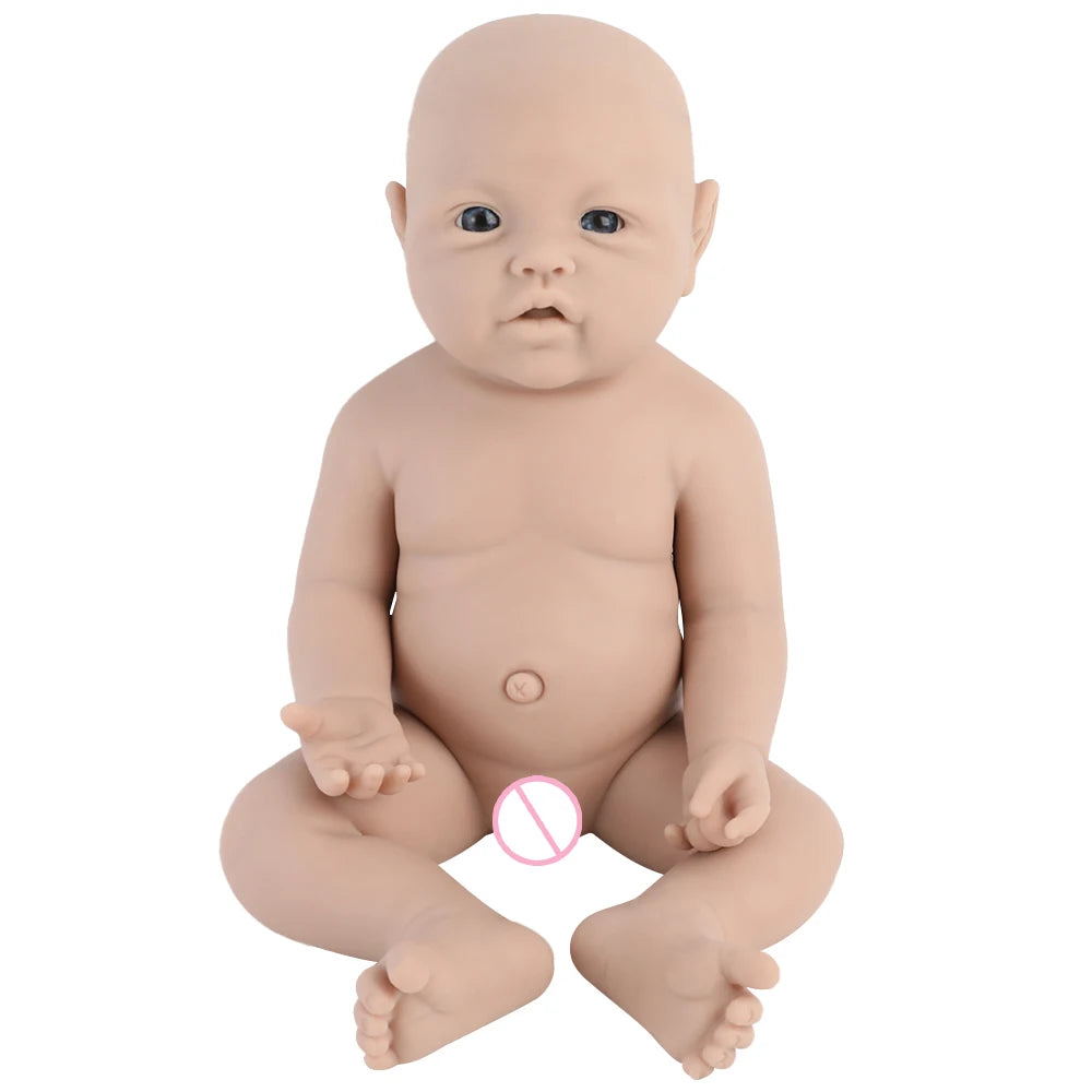 IVITA 100% Silicone Reborn Baby Doll Unpainted Realistic Baby Dolls Wholesale Lifelike Bebe Toys for Children Christmas Gift