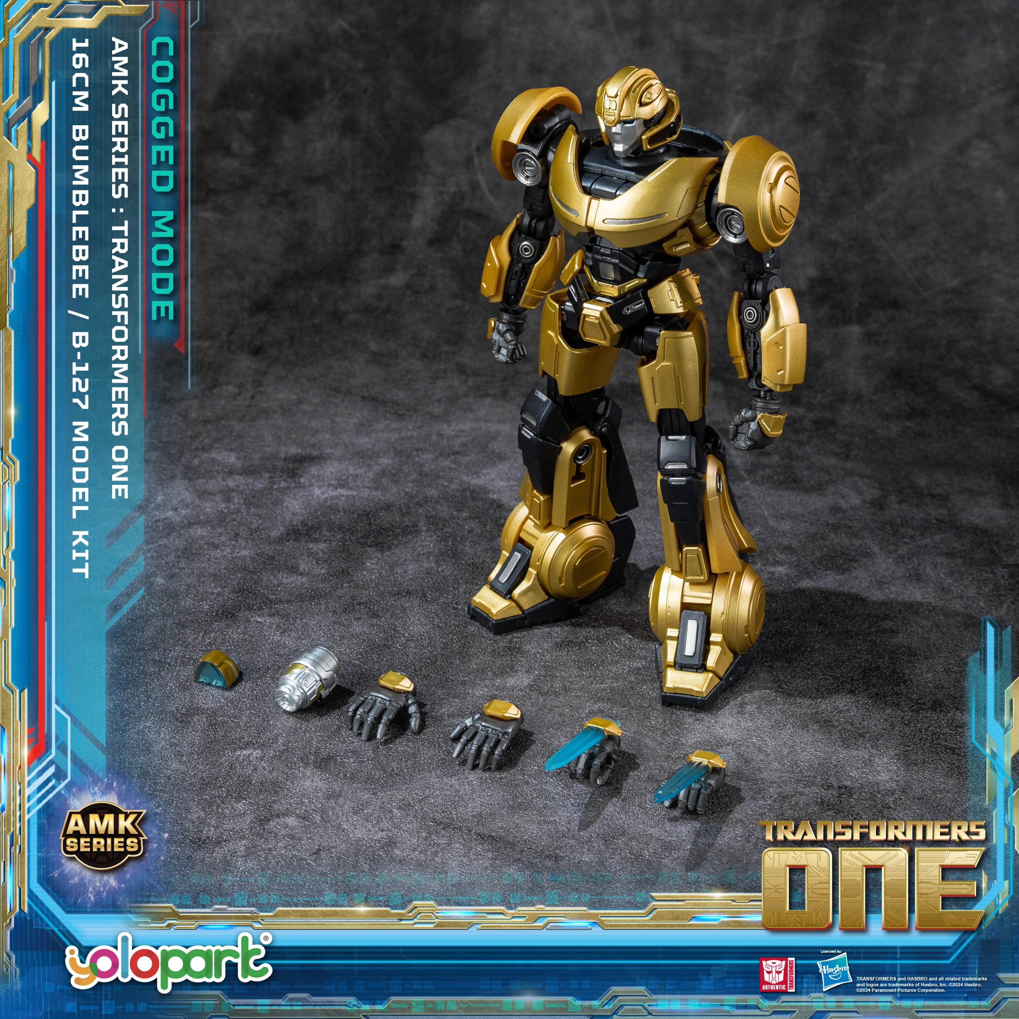 YOLOPARK Bumblebee Transformers Toy Cogged Mode,6.3 Inch Highly Articulated Transformers One Action Figures