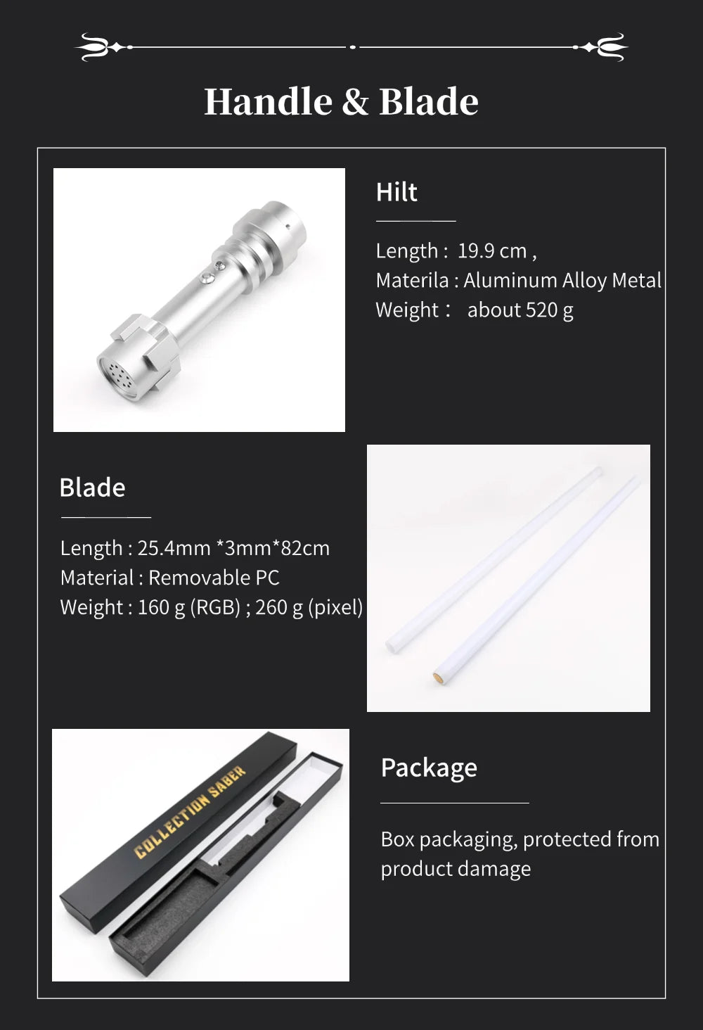 TXQSABER Mini Brick Smooth Swing Lightsaber Heavy Dueling1 Inch High Quality Blade Metal Hilt Cosplay Jedi Laser Sword Kids Toys