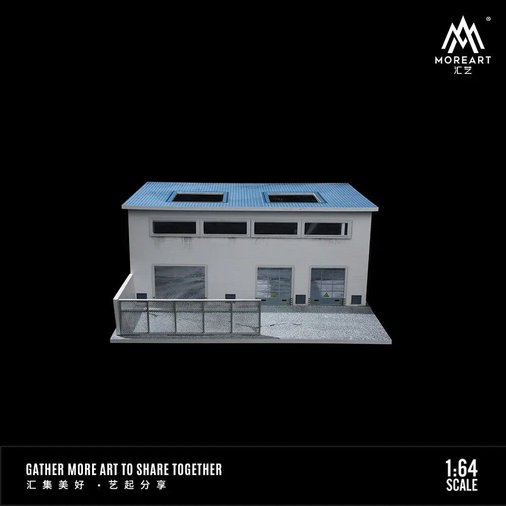 Diorama 1/64 Car Garage Model LED Lighting City Factory Car Parking Lot Scene Building Display Model Toys