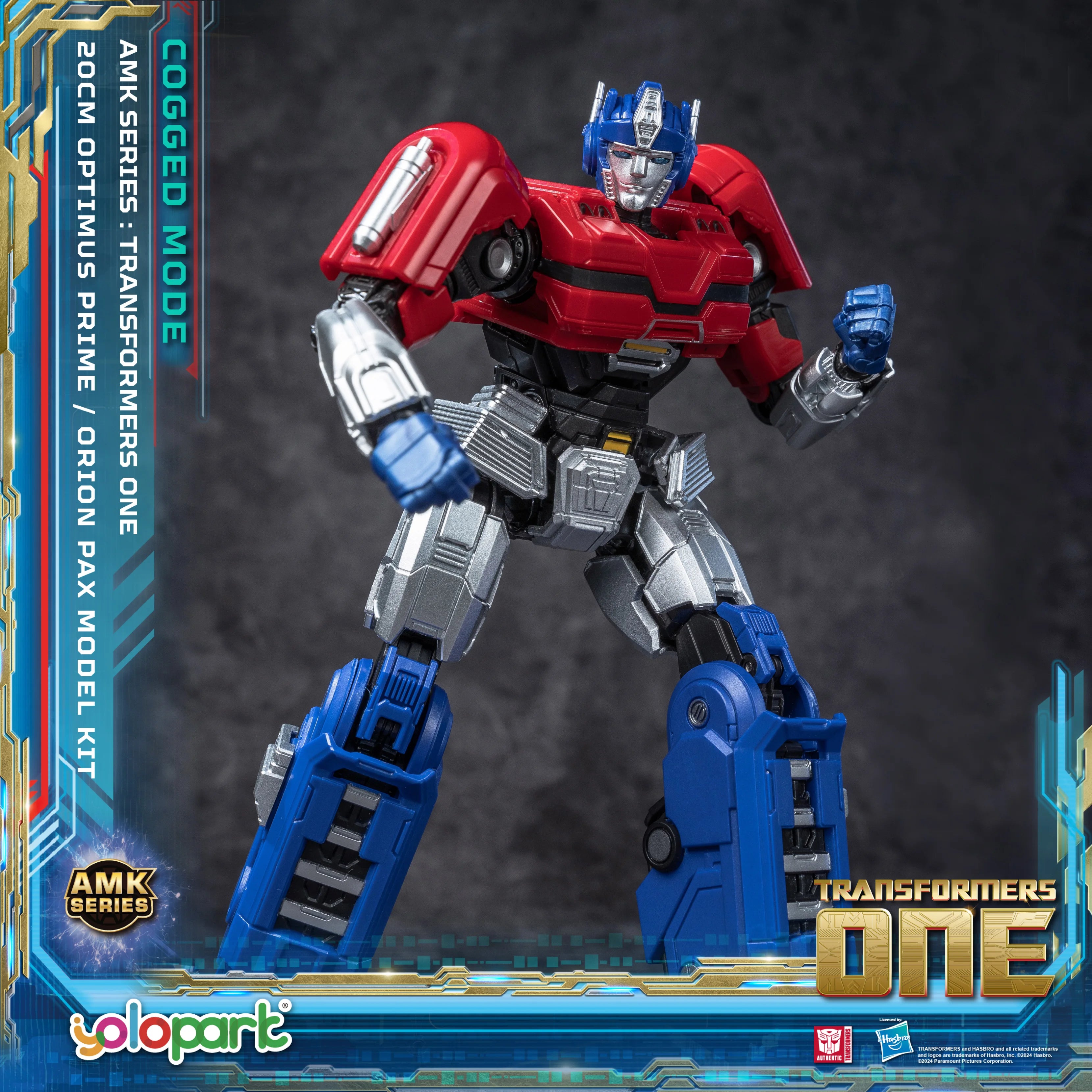 YOLOPARK Transformers Optimus Prime Cogged Mode,7.87 Inch Highly Articulated Transformers One Action Figures
