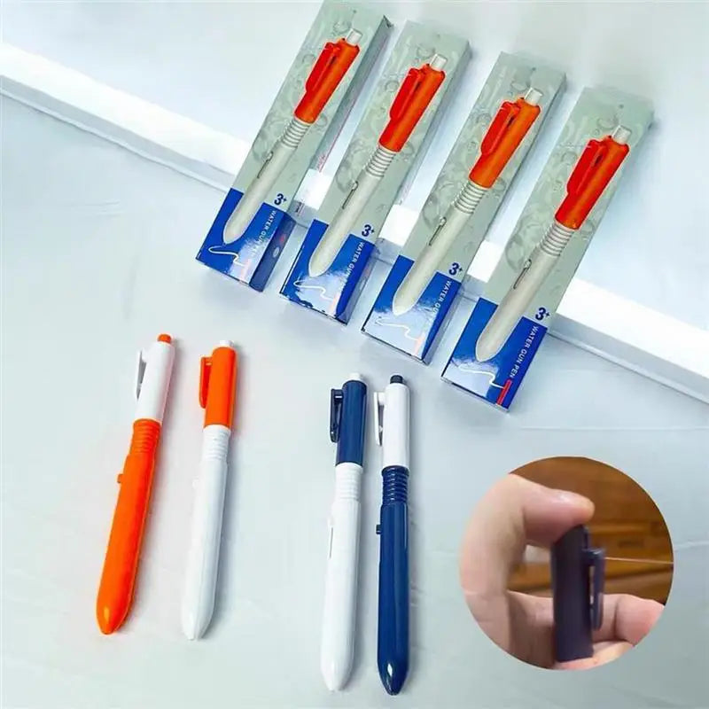 Prank Squirt Pen 2-in-1 Writable Pen Water Sprinkler School Supplies Water Fighting Game Prank Items Press To Spray Water