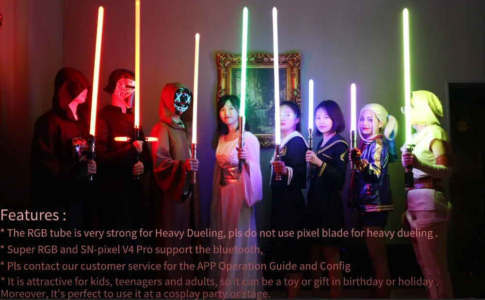 TXQSABER Special Edition Darth maul Heavy Dueling Lightsaber Bluetooth Control Colors Changing Blaster Cosplay Laser Sword Toys