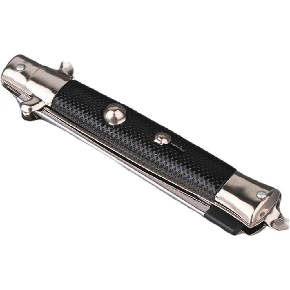 Switch Blade Comb Automatic Push Button Folding Barber Comb Portable Metal Spring Jump Brush Mens Pocket Comb Salon Beauty Tool