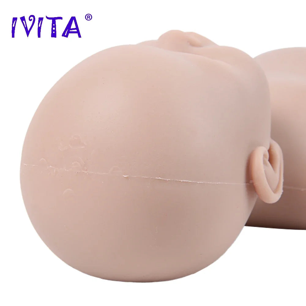 IVITA Silicone Reborn Baby Doll Unpainted Realistic Lifelike Girl Toy for Children Wholesale Lifelike Bebe Dolls