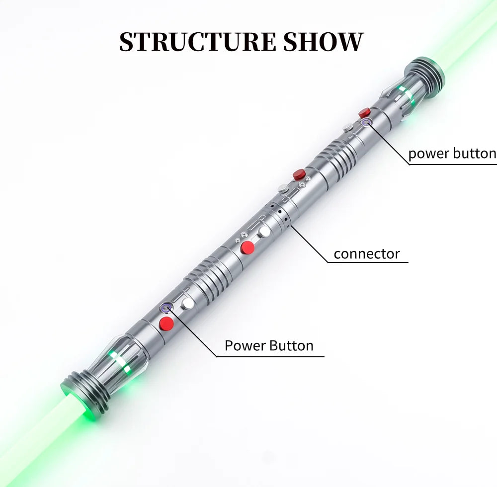 TXQSABER Special Edition Darth maul Heavy Dueling Lightsaber Bluetooth Control Colors Changing Blaster Cosplay Laser Sword Toys