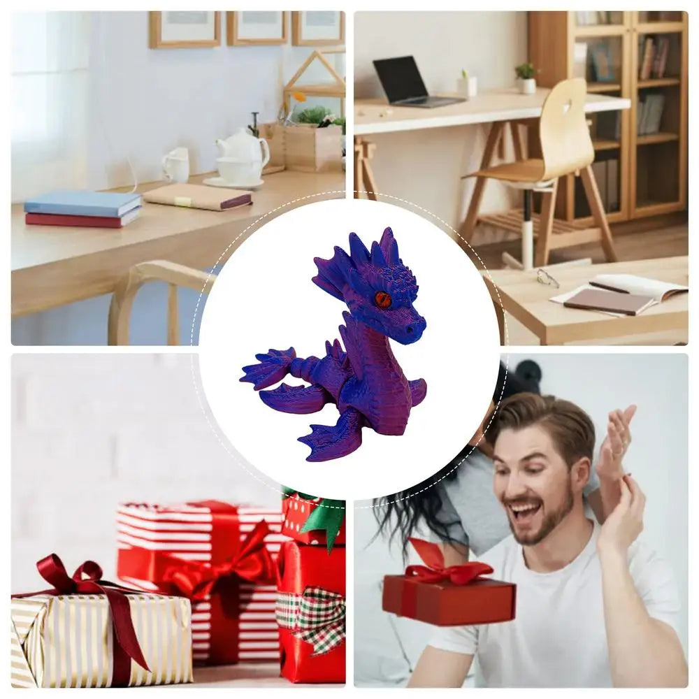 3d Printed Dragon Fidget Dragon Fidget Toy Mythical Pieces Articulated Dragon Toy For Birthday Home Decoration Executive Desk