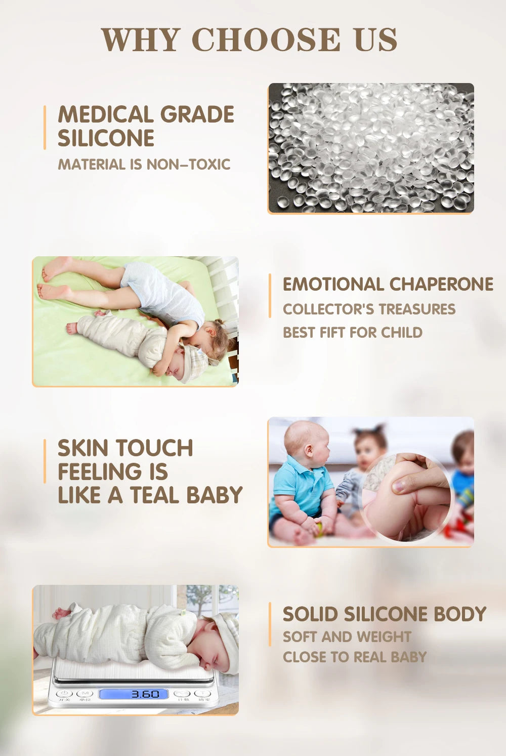 COSDOLL Baby Doll 18 inch 2.55kg Soft Silicone Reborn Dolls Kids Toy Unfinished Newborn Girl Birthday Gifts DIY Children Toys