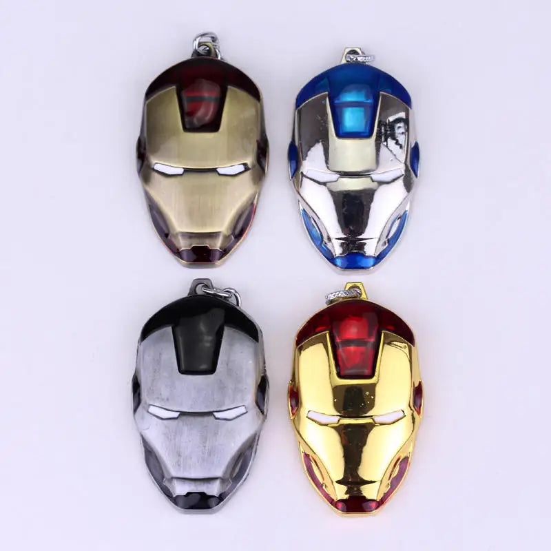 Marvel Avengers Keychain Superhero Iron Man Helmet Metal Pendant Keyring Car Backpack Key Holder Trend Jewelry Accessories Gifts
