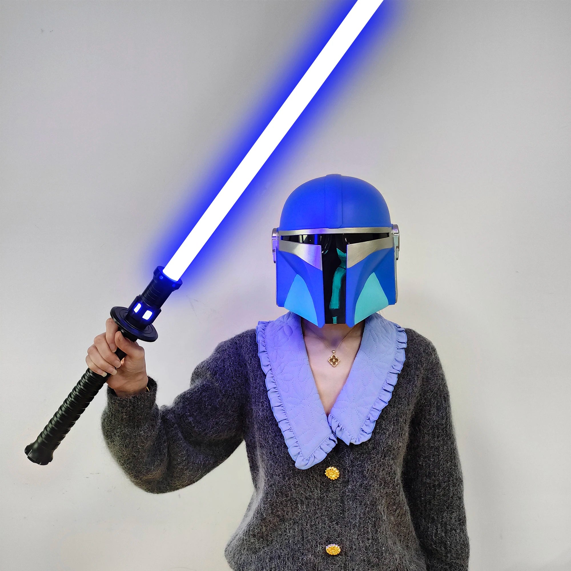 PHS Helmet The Mandalorian PVC Cosplay Mask Full Head Halloween Christmas Party BirthdayGift, Cosplay for Children, Adult Toys