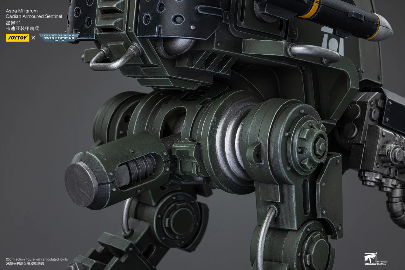 JOYTOY Warhammer 40k 1/18 Action Figure Astra Militarum Cadian Armoured Sentinel Anime Military Model