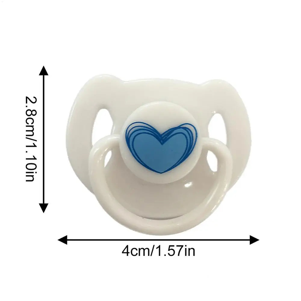 Doll Magnet Pacifier for 20-22inch Baby Dolls Cute Lovely Magnet Pacifier ABS Plastic Simulation Nipples Doll Accessory