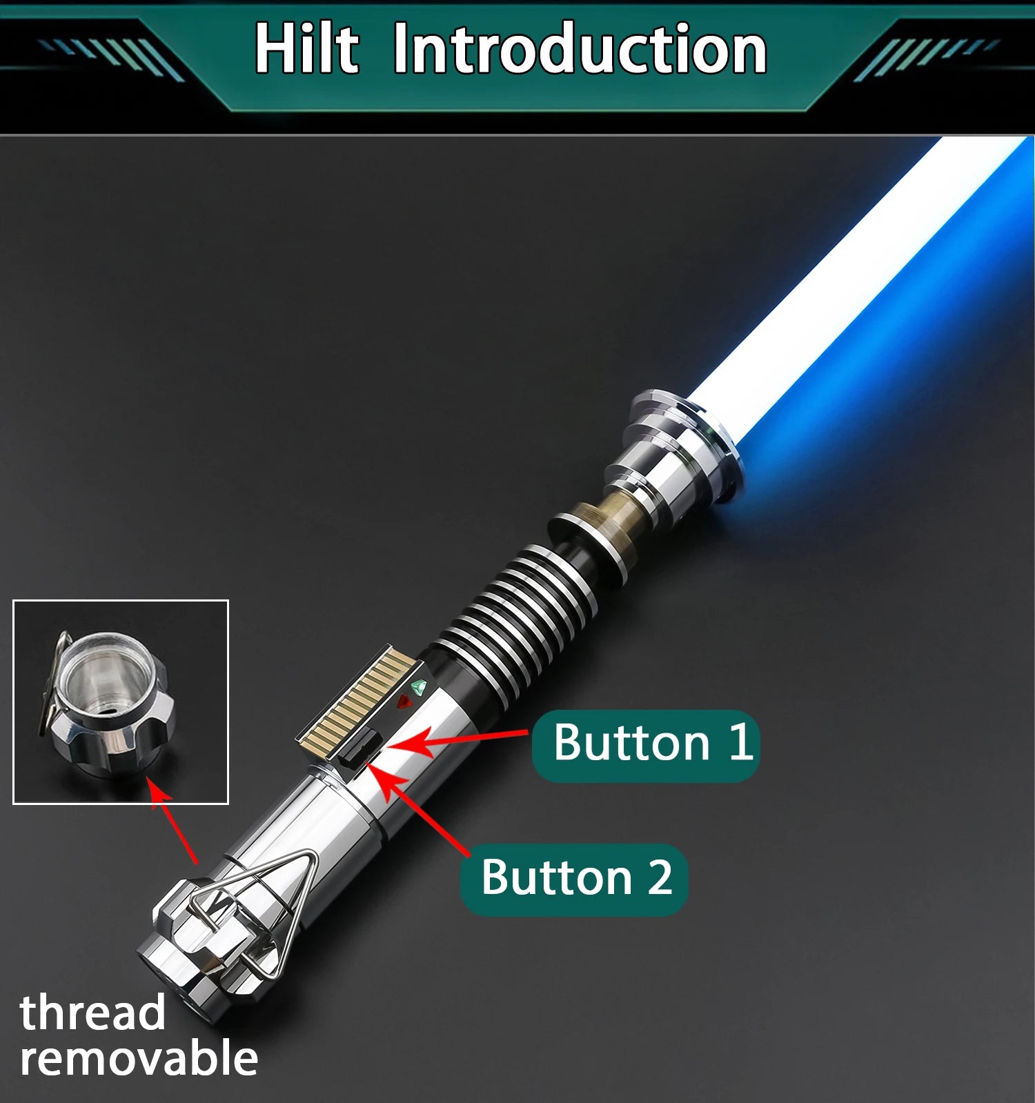 TXQSABER Luke EP6 Luke V1 RGB Pixel heavy dueling laser sword Smooth Swing Metal Handle lightsaber Cosplay 27set foc dueling
