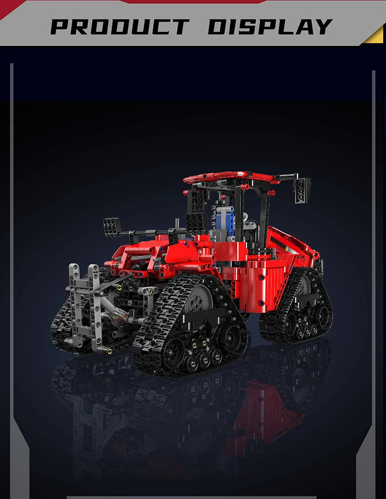 Mould King 18020 Technical Car Toys MOC-35270 APP&RC Pneumatic Crawler Tractor Building Block Brick Set Kids Christmas Gift