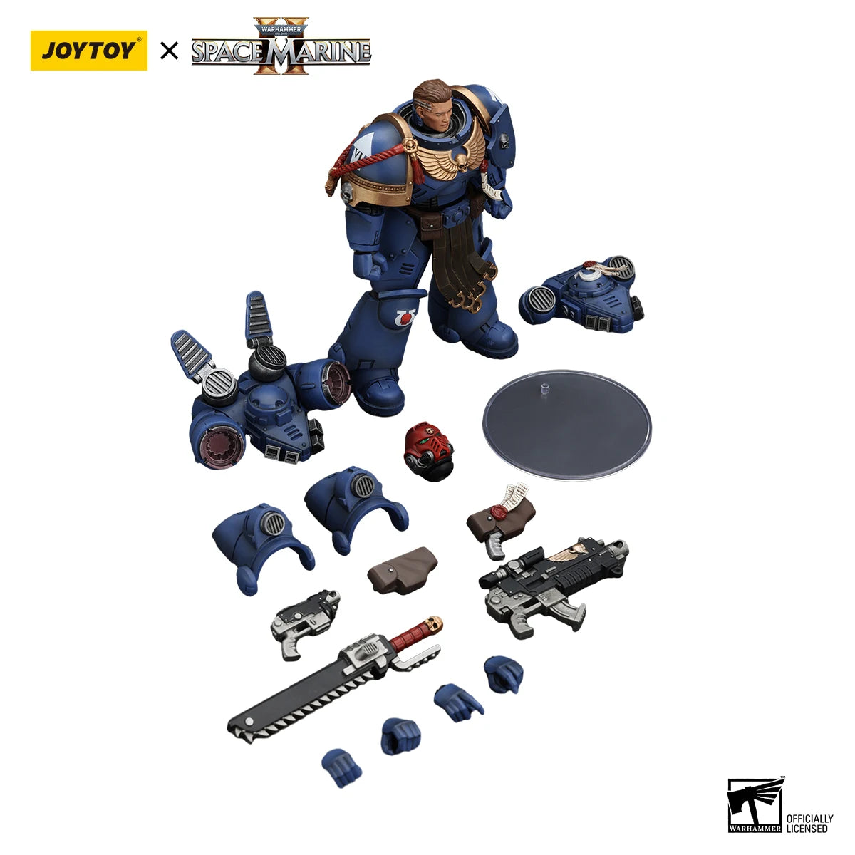 JOYTOY Warhammer 40,000 1/18 Action Figures Ultramarines Lieutenant Titus&Sergeant Gadriel&Brother Chairon Model