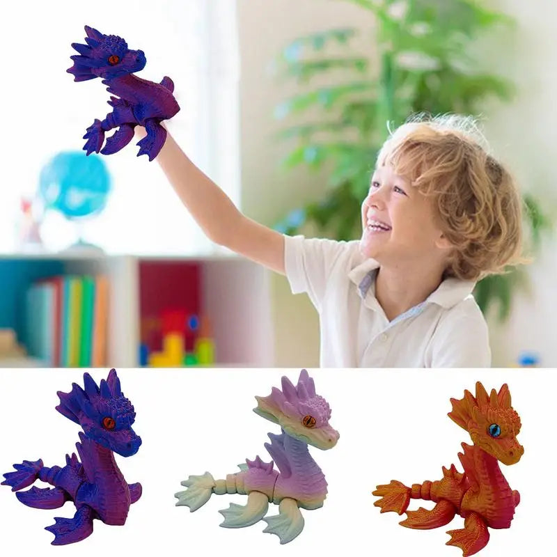 3d Printed Dragon Fidget Dragon Fidget Toy Mythical Pieces Articulated Dragon Toy For Birthday Home Decoration Executive Desk