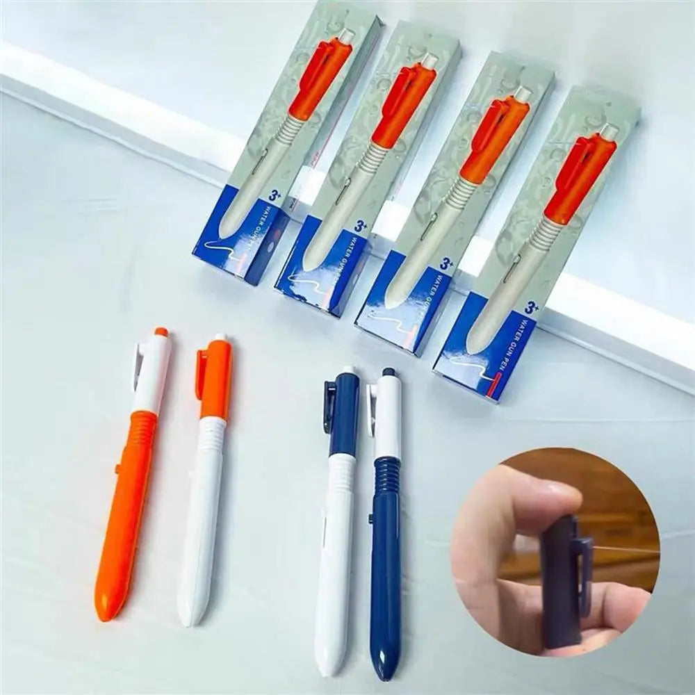 Prank Squirt Pen 2-in-1 Writable Pen Water Sprinkler School Supplies Water Fighting Game Prank Items Press To Spray Water