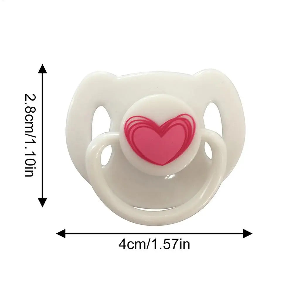 Doll Magnet Pacifier for 20-22inch Baby Dolls Cute Lovely Magnet Pacifier ABS Plastic Simulation Nipples Doll Accessory