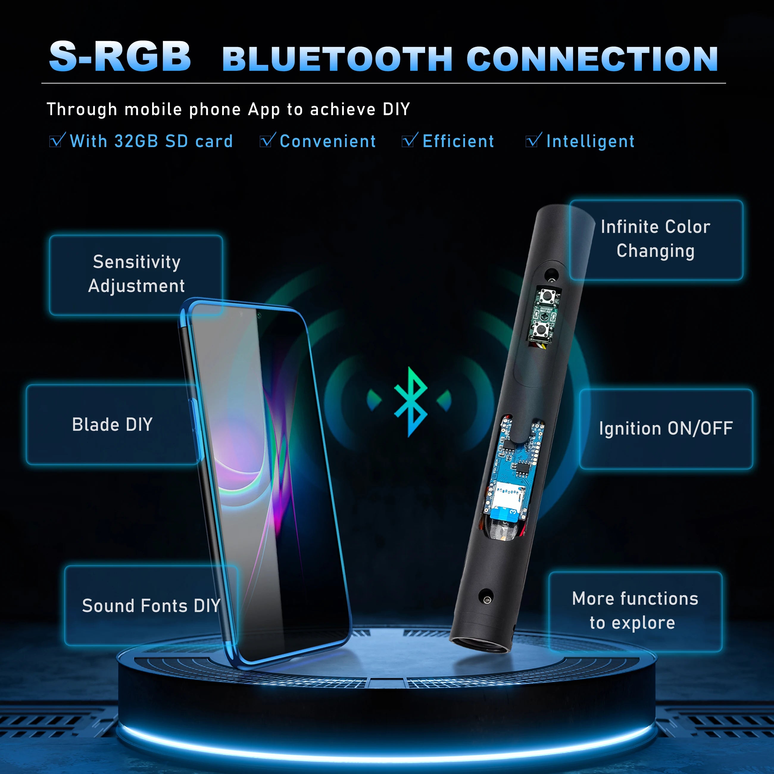TXQSABER Special Edition Darth maul Heavy Dueling Lightsaber Bluetooth Control Colors Changing Blaster Cosplay Laser Sword Toys
