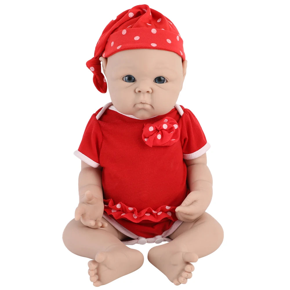 IVITA 100% Silicone Reborn Baby Doll Unpainted Realistic Baby Dolls Wholesale Lifelike Bebe Toys for Children Christmas Gift