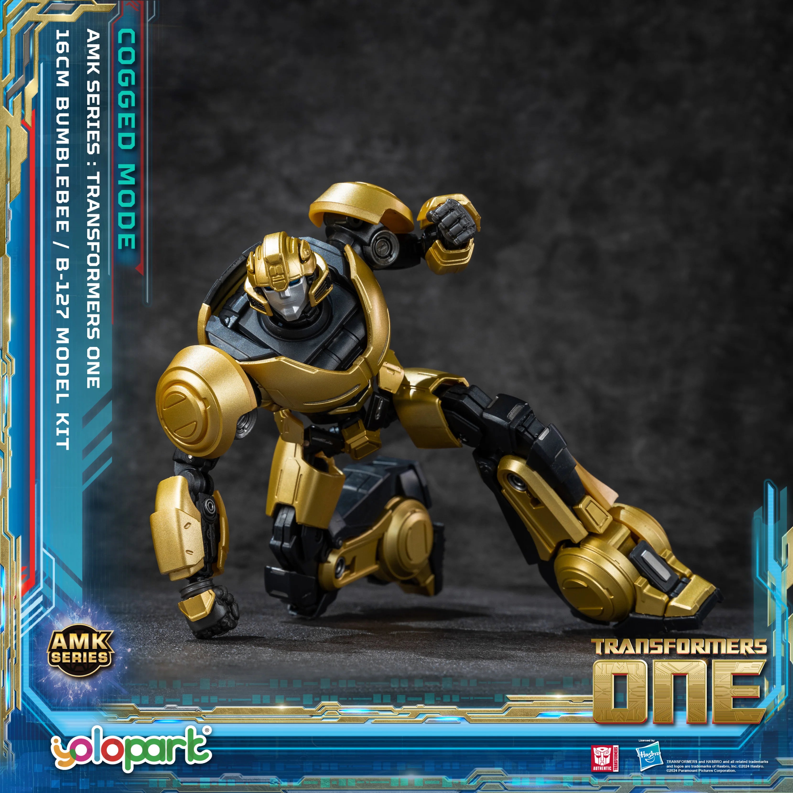 YOLOPARK Bumblebee Transformers Toy Cogged Mode,6.3 Inch Highly Articulated Transformers One Action Figures