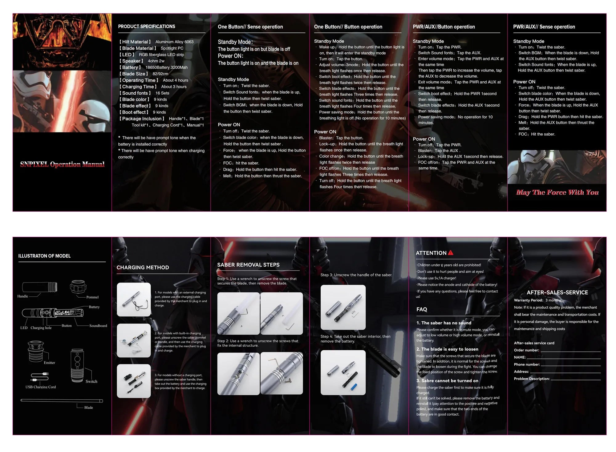 TXQ LUKE Skywalker 5-4 Stars Lasers Combat Lightsaber Proffie Smooth Swing Blaster Metal Toys Cosplay Gift Juguetes lightstick