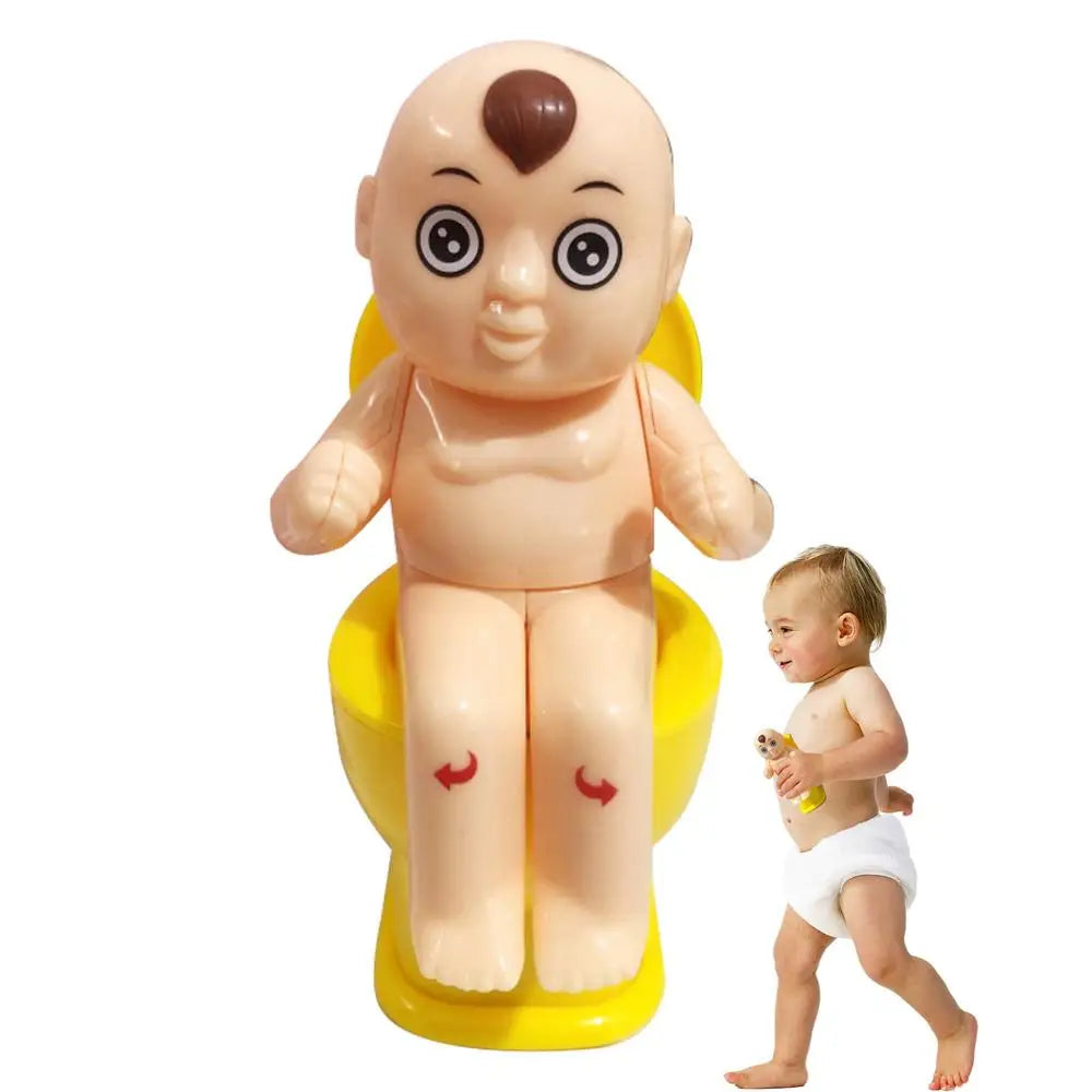 Novelty Squirt Toilet Toy With Pee Doll Toilet Pee Cartoon Boy Water Spray Trick Funny Children Tricky Shooting Water Toilet Toy