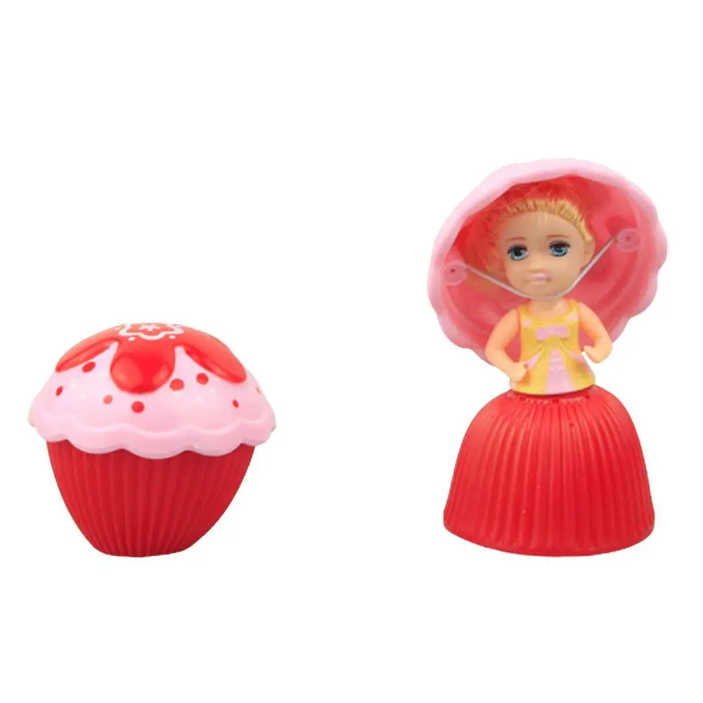 12PCS/Set Mini Beautiful Cake Dolls Toys Surprise Cupcake Princess Dolls Toys Game Funny Game Gifts For Children Skirt Can Flip