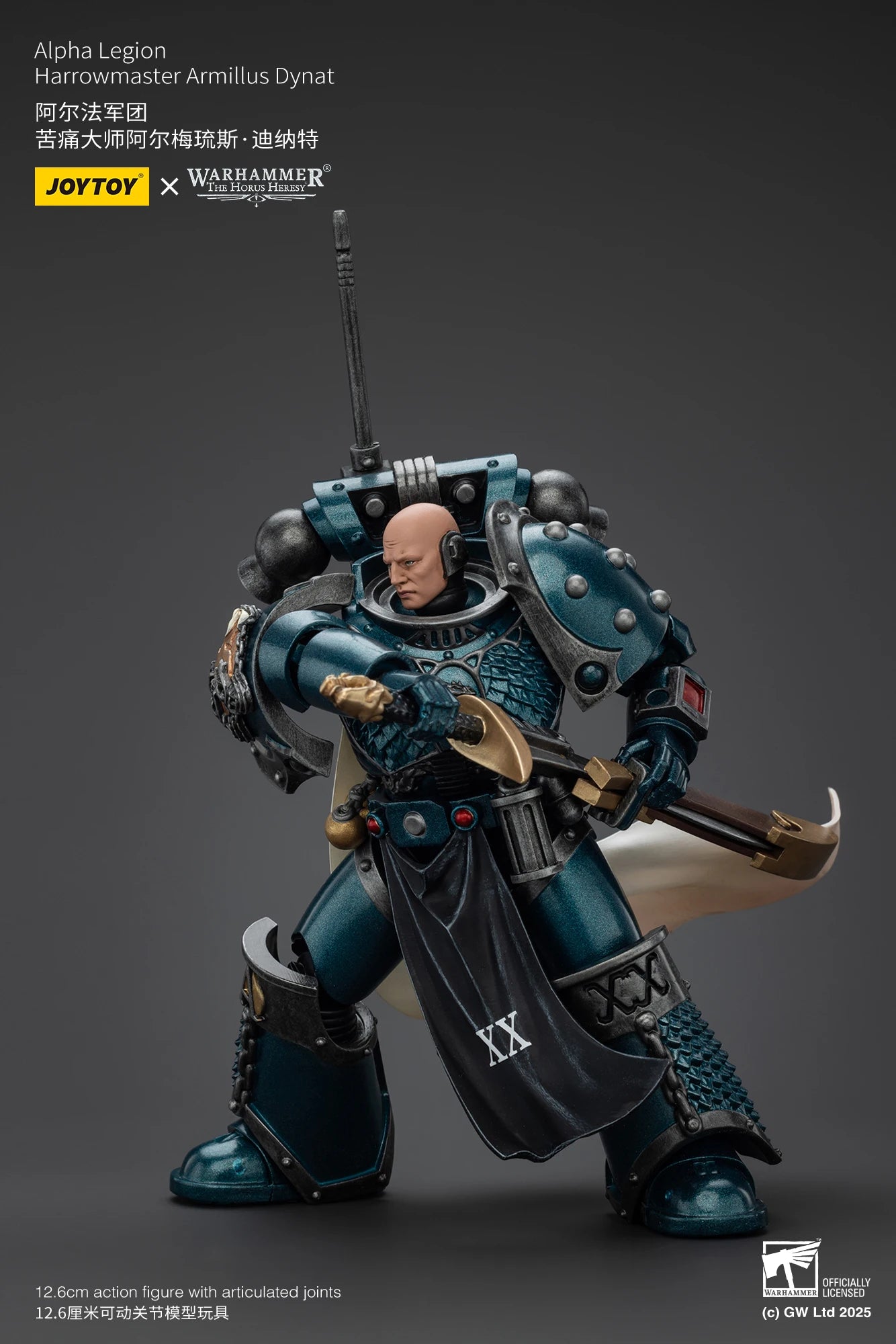 JOYTOY Warhammer 40K 1/18 Action Figure Alpha Legion Harrowmaster Armillus Dynat Anime figures Toys Collection