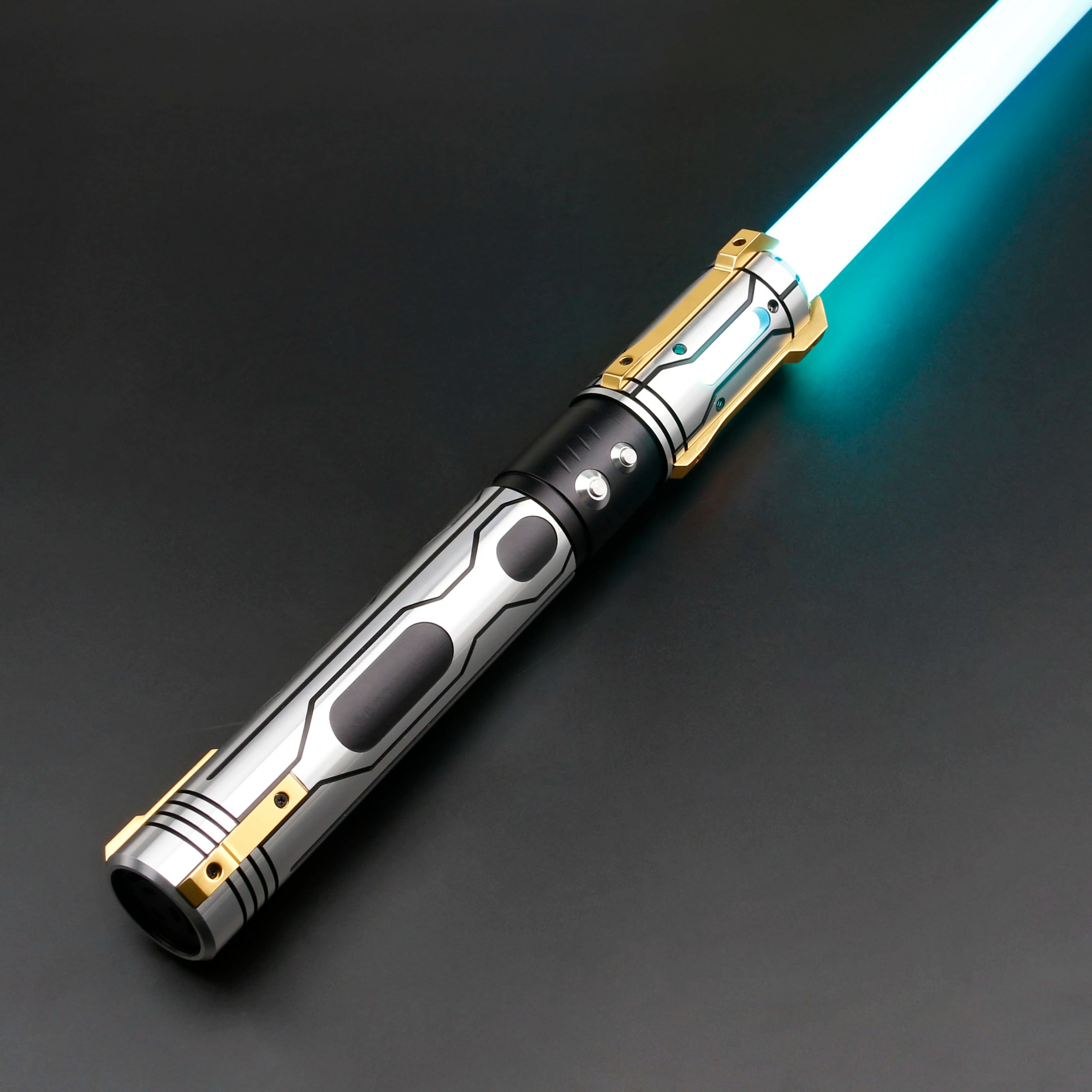 TXQSABER Ghost Lightsaber Pixel Soundboard Neo Smooth Swing Metal Handle LED Strip Blade Cosplay Laser Jedi Sword Kids Toys