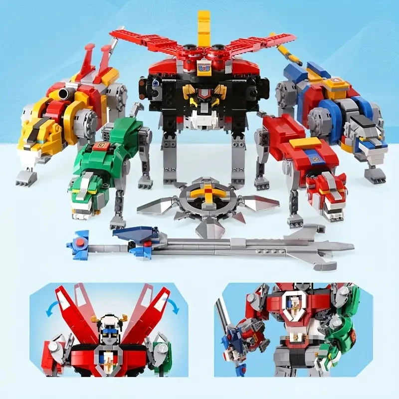 IN stock MOC Building blocks Ideas 5-in-1 Model Voltron Guardian Toys 21311 Display Gift for robot Birthday Christmas 2321Pcs