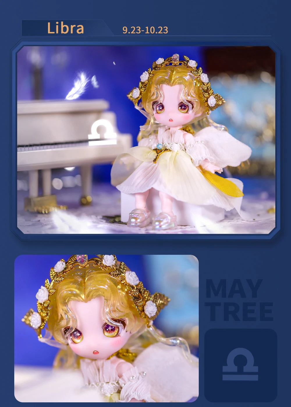 ICY DBS Dream Fairy Maytree OB11 doll 13 ball joint body constellation series Collectible Cute Animal 13cm SD gift BJD