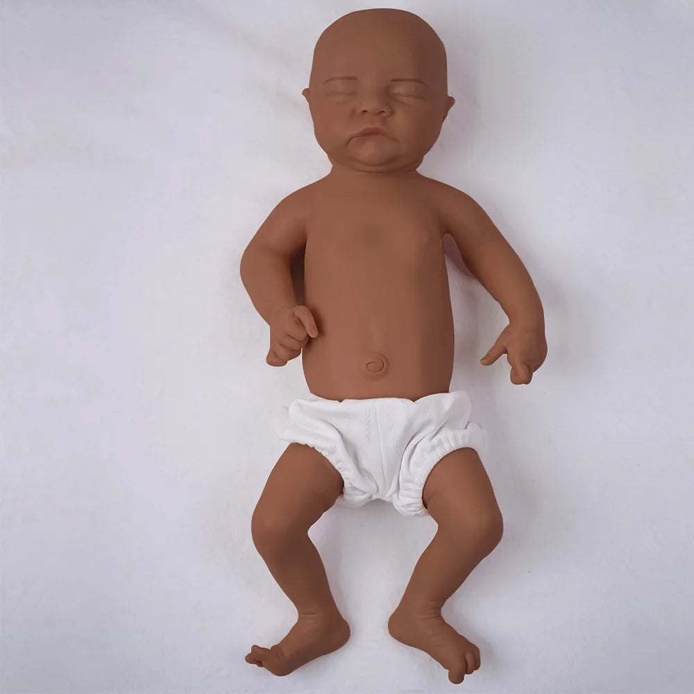 17.72 inch full body soft silicone boy reincarnation doll washable, with realistic baby touch design toy | Gift π| collect