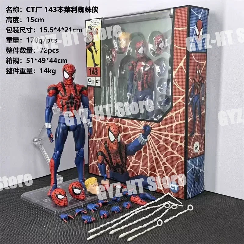 In Stock Ct Toys Ben Reilly Mafex 143 Spiderman Comic Ver The Amazing Spider-Man Anime Action Figure Figurine Custom Gifts Toys