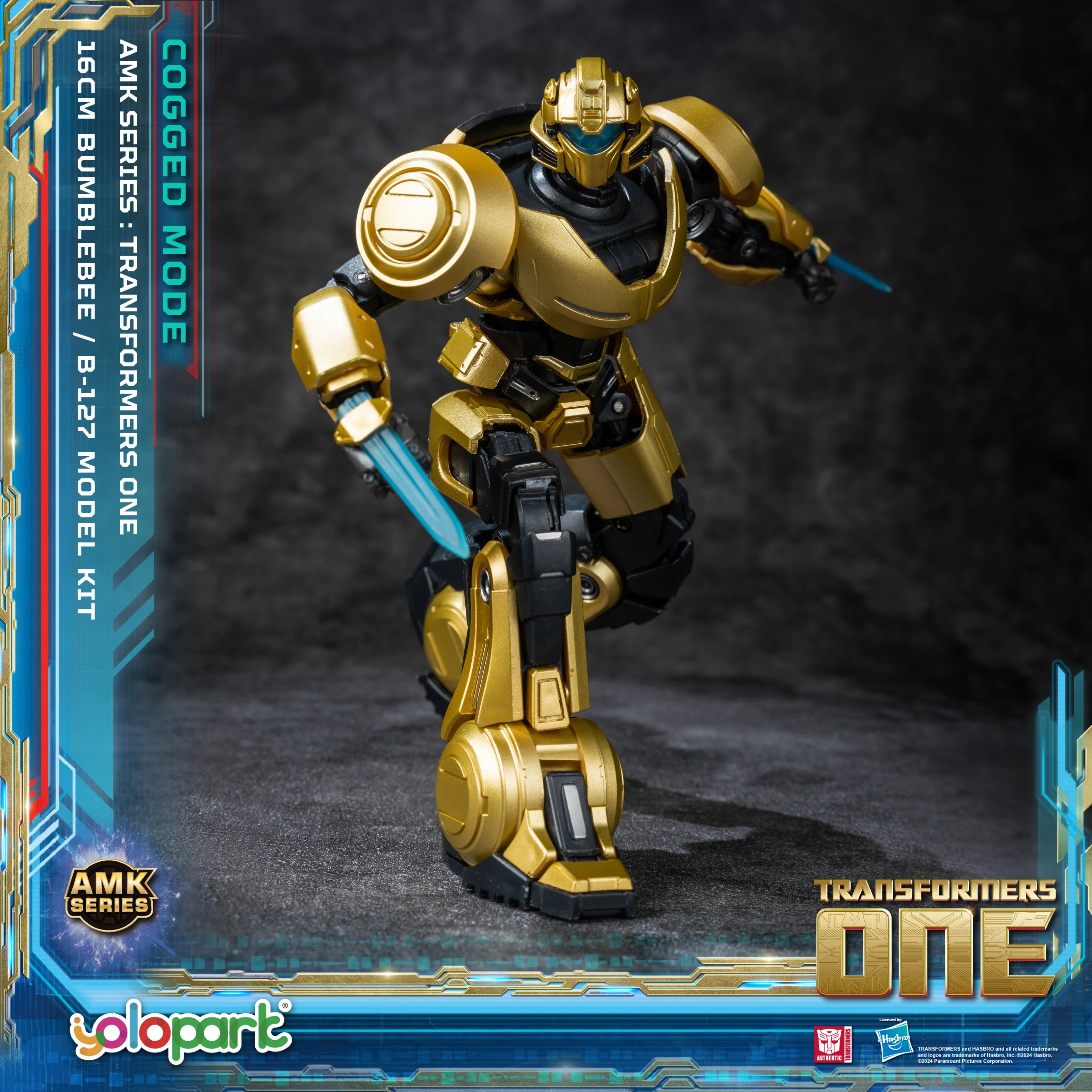 YOLOPARK Bumblebee Transformers Toy Cogged Mode,6.3 Inch Highly Articulated Transformers One Action Figures