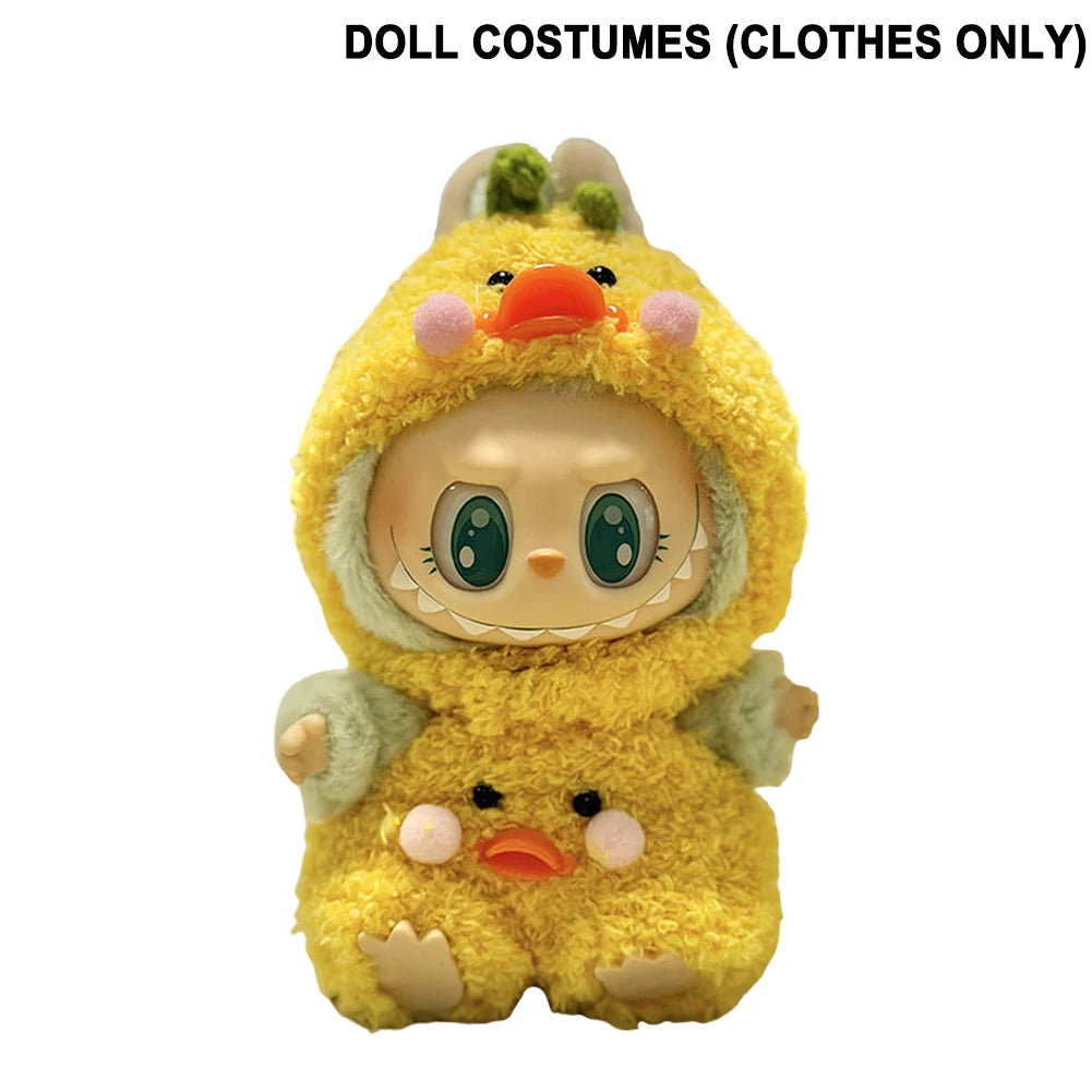 Labubu Plush Doll Clothes Kawaii Doll Clothes Doll Little Clothes Cartoon Cute Clothes Dolls Accessories Christmas Gift