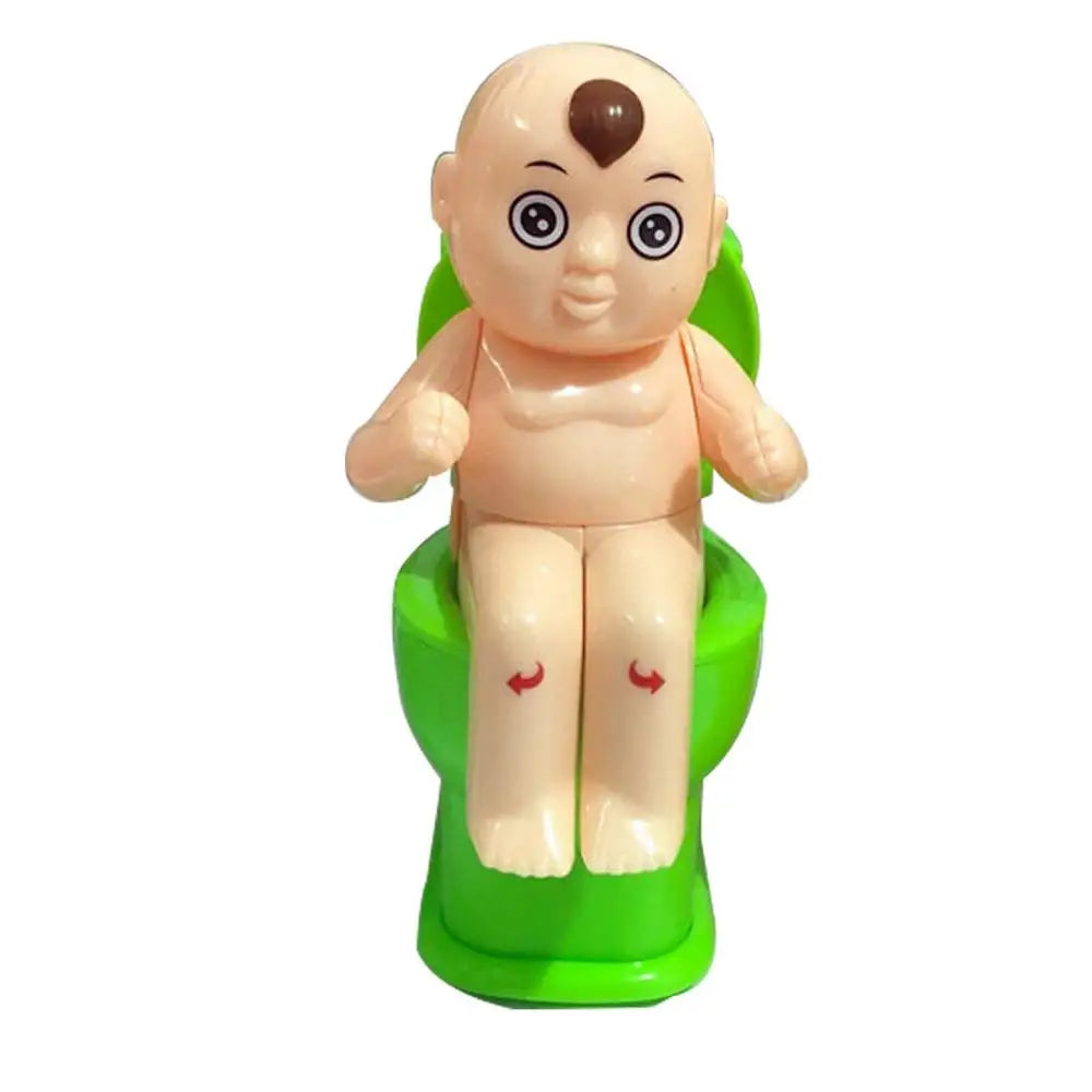 Novelty Squirt Toilet Toy With Pee Doll Toilet Pee Cartoon Boy Water Spray Trick Funny Children Tricky Shooting Water Toilet Toy