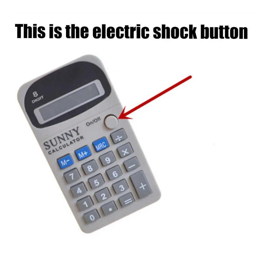 Electric Prank Toys Fake Calculator Model Electric Tricky Toy Tricky Funny Gadget For Holiday Halloween Birthday Parties