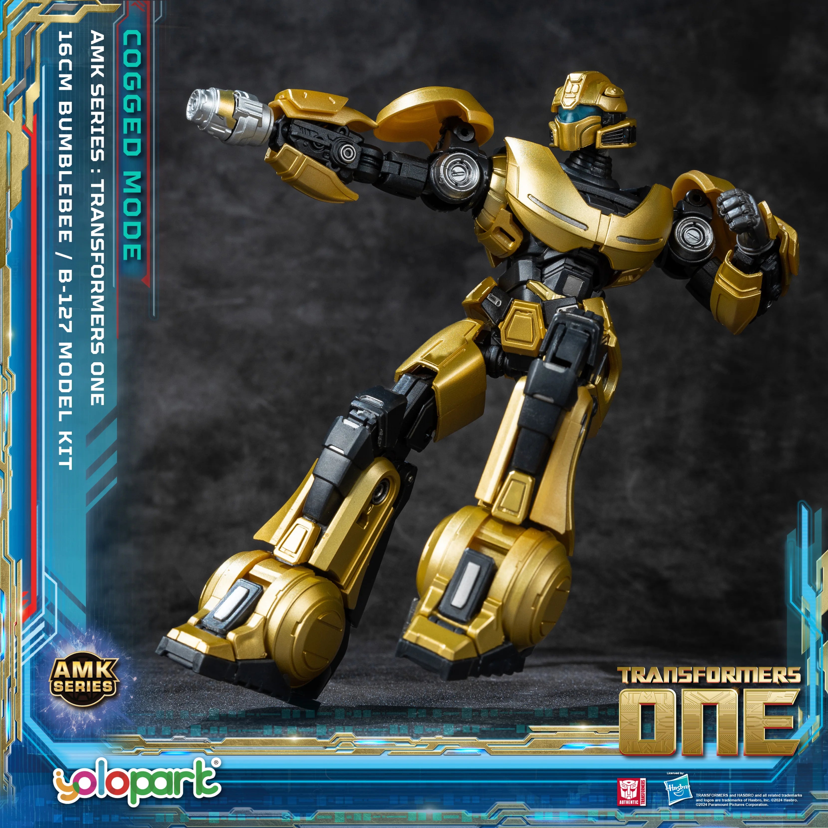 YOLOPARK Bumblebee Transformers Toy Cogged Mode,6.3 Inch Highly Articulated Transformers One Action Figures