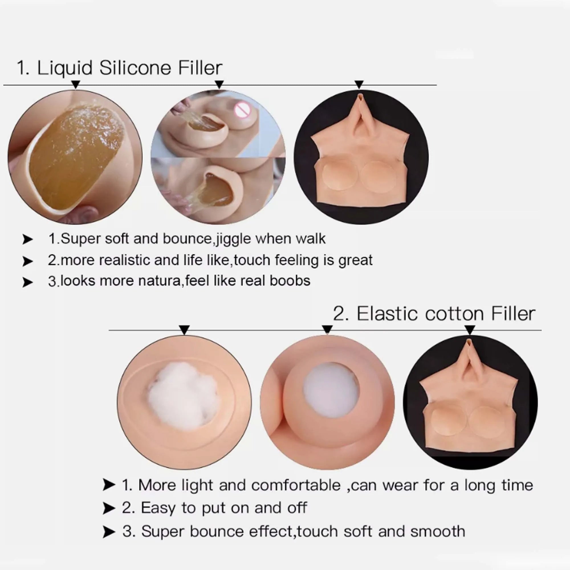 Zilasegy Realistic Fake Boobs Bodysuit Silicone Breast Form Plate For DragQueen Shemale Travesti Crossdresser Transgender