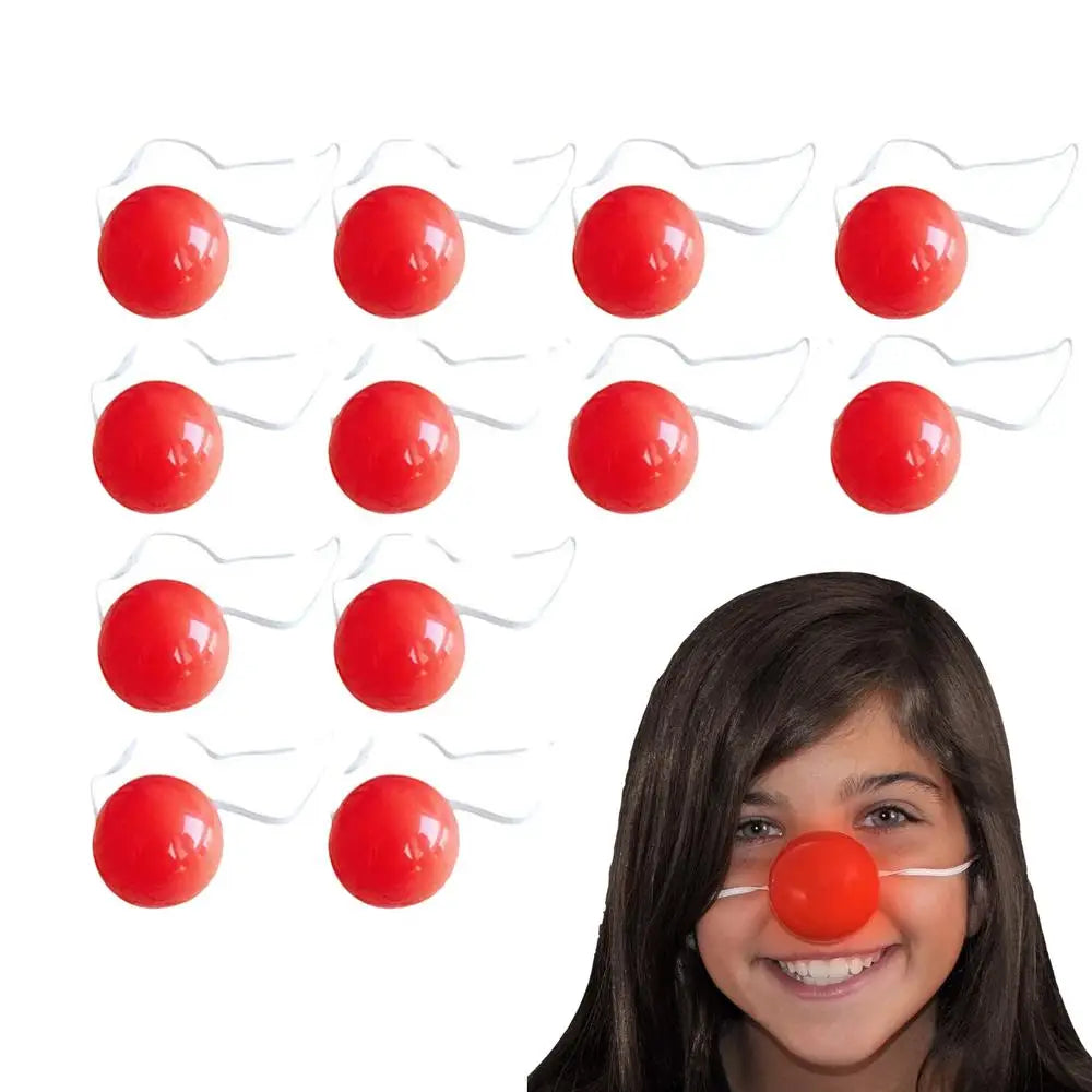 LED Red Nose 12PCS Red Nose LED Blinking Clown Nose Elastic Blinking Dress Up Props Clown Costume Red Nose Decor For Christmas